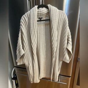 Talbots Beige Ribbed Cardigan Sweater